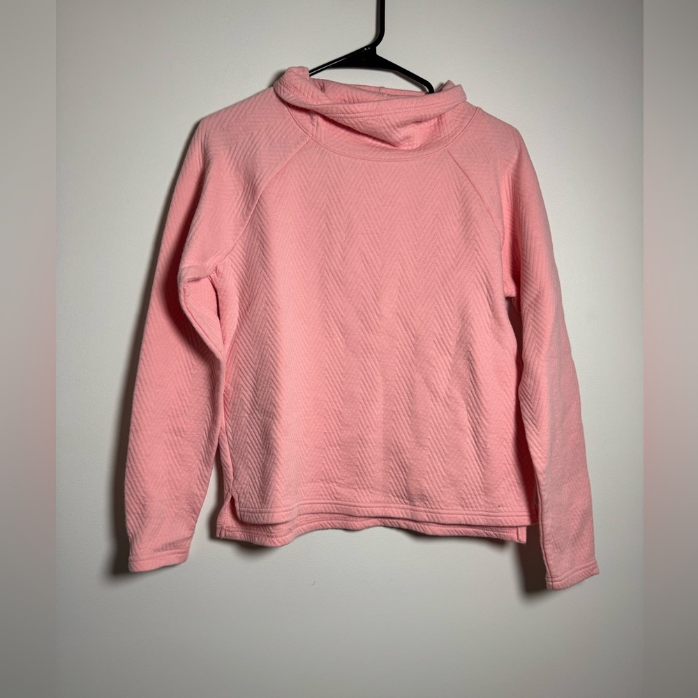 Tek Gear Pink Textured Pullover Sweatshirt XS Women’s Cozy Lightweight Hoodie